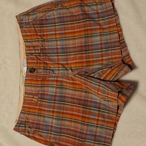 Old Navy Orange Purple Plaid Shorts Size 6